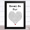 Stevie Nicks Rooms On Fire White Heart Song Lyric Art Print