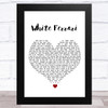 Frank Ocean White Ferrari White Heart Song Lyric Art Print