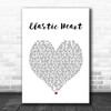 Sia Elastic Heart White Heart Song Lyric Art Print