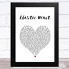 Sia Elastic Heart White Heart Song Lyric Art Print