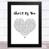 5 Seconds Of Summer Ghost Of You White Heart Song Lyric Art Print