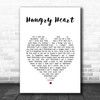 Bruce Springsteen Hungry Heart White Heart Song Lyric Art Print