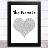 Girls Aloud The Promise White Heart Song Lyric Art Print