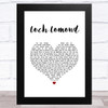 Runrig Loch Lomond White Heart Song Lyric Art Print