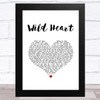 Mumford & Sons Wild Heart White Heart Song Lyric Art Print