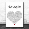 Shawn Mendes The Weight White Heart Song Lyric Art Print