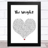 Shawn Mendes The Weight White Heart Song Lyric Art Print