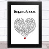 Supertramp Downstream White Heart Song Lyric Art Print