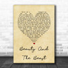 Stevie Nicks Beauty And The Beast Vintage Heart Song Lyric Music Wall Art Print