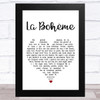 José Carreras La Bohème White Heart Song Lyric Art Print