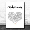 Lucy Spraggan Lightning White Heart Song Lyric Art Print