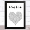 The Wurzels Blackbird White Heart Song Lyric Art Print