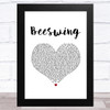 Richard Thompson Beeswing White Heart Song Lyric Art Print