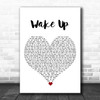 Julie and the Phantoms Cast Wake Up White Heart Song Lyric Art Print