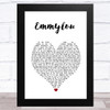 First Aid Kit Emmylou White Heart Song Lyric Art Print