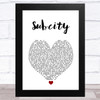 Tracy Chapman Subcity White Heart Song Lyric Art Print