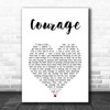 Villagers Courage White Heart Song Lyric Art Print