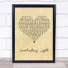 The Black Keys Everlasting Light Vintage Heart Song Lyric Music Wall Art Print