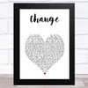 Sugababes Change White Heart Song Lyric Art Print