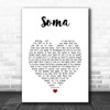 The Smashing Pumpkins Soma White Heart Song Lyric Art Print