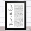 Sex Pistols Friggin in the Riggin White Script Song Lyric Art Print