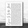 Deee-Lite Groove Is In the Heart White Script Song Lyric Art Print