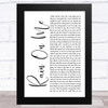 Lady Gaga & Ariana Grande Rain On Me White Script Song Lyric Art Print