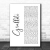Chvrches Graffiti White Script Song Lyric Art Print