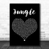 A Boogie Wit Da Hoodie Jungle Black Heart Decorative Wall Art Gift Song Lyric Print