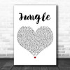 A Boogie Wit Da Hoodie Jungle White Heart Decorative Wall Art Gift Song Lyric Print