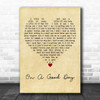 Above & Beyond On A Good Day Vintage Heart Decorative Wall Art Gift Song Lyric Print