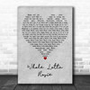 AC DC Whole Lotta Rosie Grey Heart Decorative Wall Art Gift Song Lyric Print