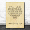 Queen Love Of My Life Vintage Heart Song Lyric Music Wall Art Print