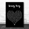 Al Jolson Sonny Boy Black Heart Decorative Wall Art Gift Song Lyric Print