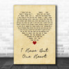 Al Martino I Have But One Heart Vintage Heart Decorative Wall Art Gift Song Lyric Print