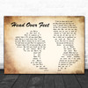 Alanis Morissette Head Over Feet Man Lady Couple Decorative Wall Art Gift Song Lyric Print