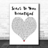 Alessia Cara Scars To Your Beautiful White Heart Decorative Wall Art Gift Song Lyric Print