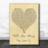Alicia Keys Thats How Strong My Love Is Vintage Heart Decorative Gift Song Lyric Print