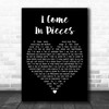 Alisan Porter I Come in Pieces Black Heart Decorative Wall Art Gift Song Lyric Print