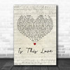 Alison Moyet Is This Love Script Heart Decorative Wall Art Gift Song Lyric Print