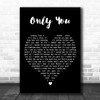 Alison Moyet Only You Black Heart Decorative Wall Art Gift Song Lyric Print