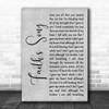 Amy Wadge Faith's Song Grey Rustic Script Decorative Wall Art Gift Song Lyric Print