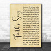 Amy Wadge Faith's Song Rustic Script Decorative Wall Art Gift Song Lyric Print