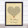 Rod Stewart The Killing Of Georgie Vintage Heart Song Lyric Music Wall Art Print