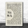 Avicii Wake Me Up Vintage Script Decorative Wall Art Gift Song Lyric Print