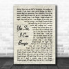 Baccara Yes Sir, I Can Boogie Vintage Script Decorative Wall Art Gift Song Lyric Print