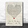 Band Of Horses I Go To The Barn Because I Like The Script Heart Gift Song Lyric Print
