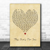 Barry Manilow This One's For You Vintage Heart Decorative Wall Art Gift Song Lyric Print