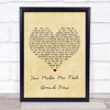 Simply Red You Make Me Feel Brand New Vintage Heart Song Lyric Music Wall Art Print