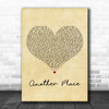 Bastille Another Place Vintage Heart Decorative Wall Art Gift Song Lyric Print